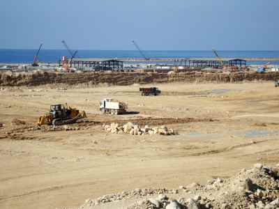 Earthworks, terracing and preparing of second phase of Asaluyeh petrochemical complex