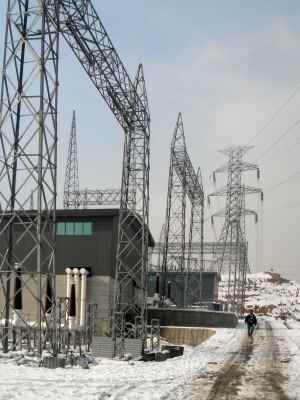 Construction of GIS electrical post in Tehran city