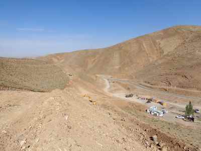 Construction of West ring road around Damavand city