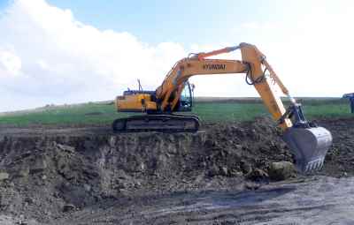 Construction of access road for water conveying system from Hajilarchai Dam to Songoon Lead complex