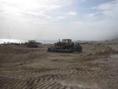 Earthworks, terracing and preparing of second phase of Asaluyeh petrochemical complex