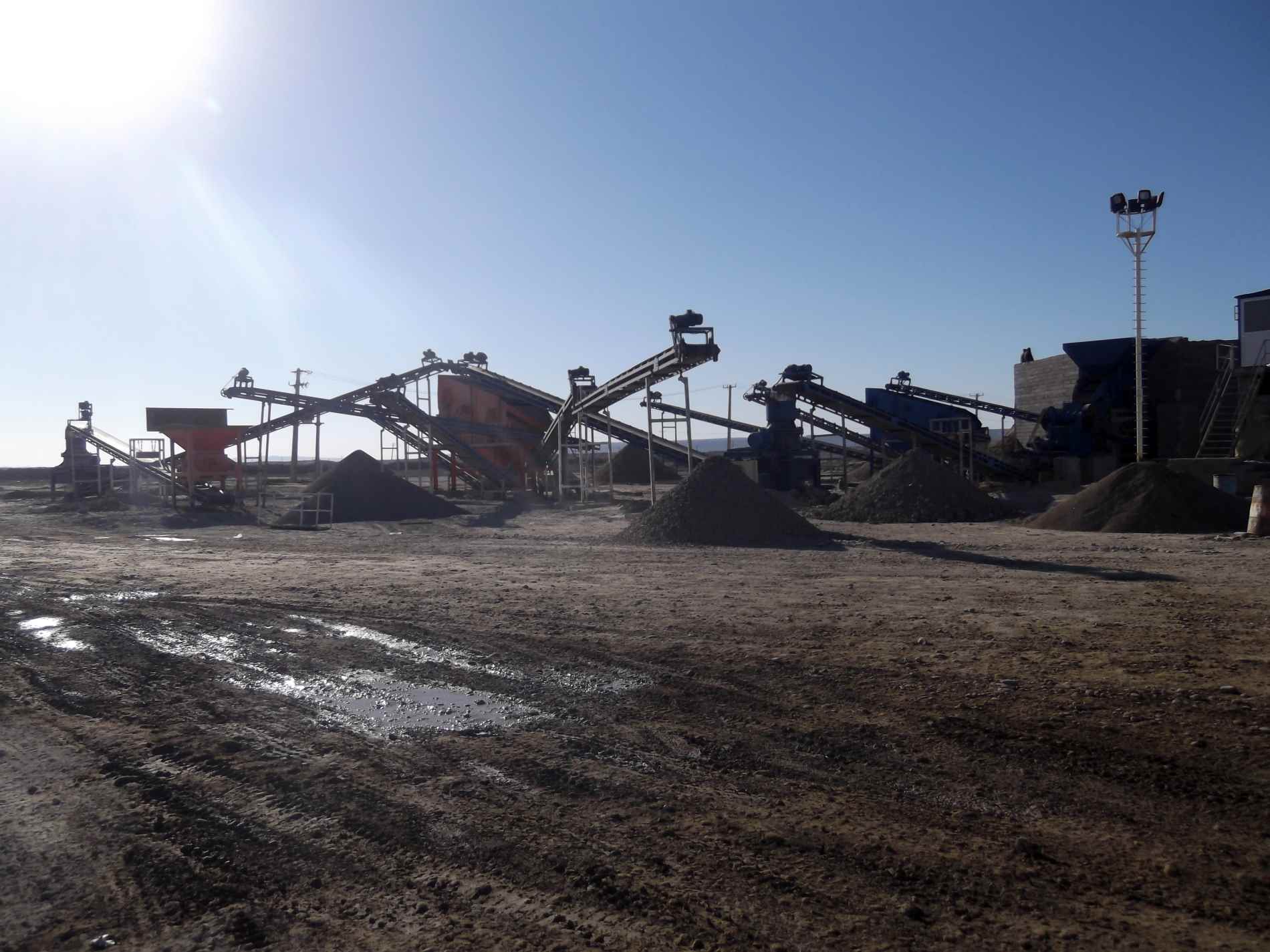 Earthworks and road construction of Makran Petrochemical complex in Chabahar city