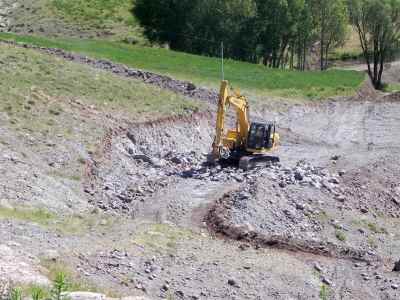 Construction of access road for water conveying system from Hajilarchai Dam to Songoon Lead complex