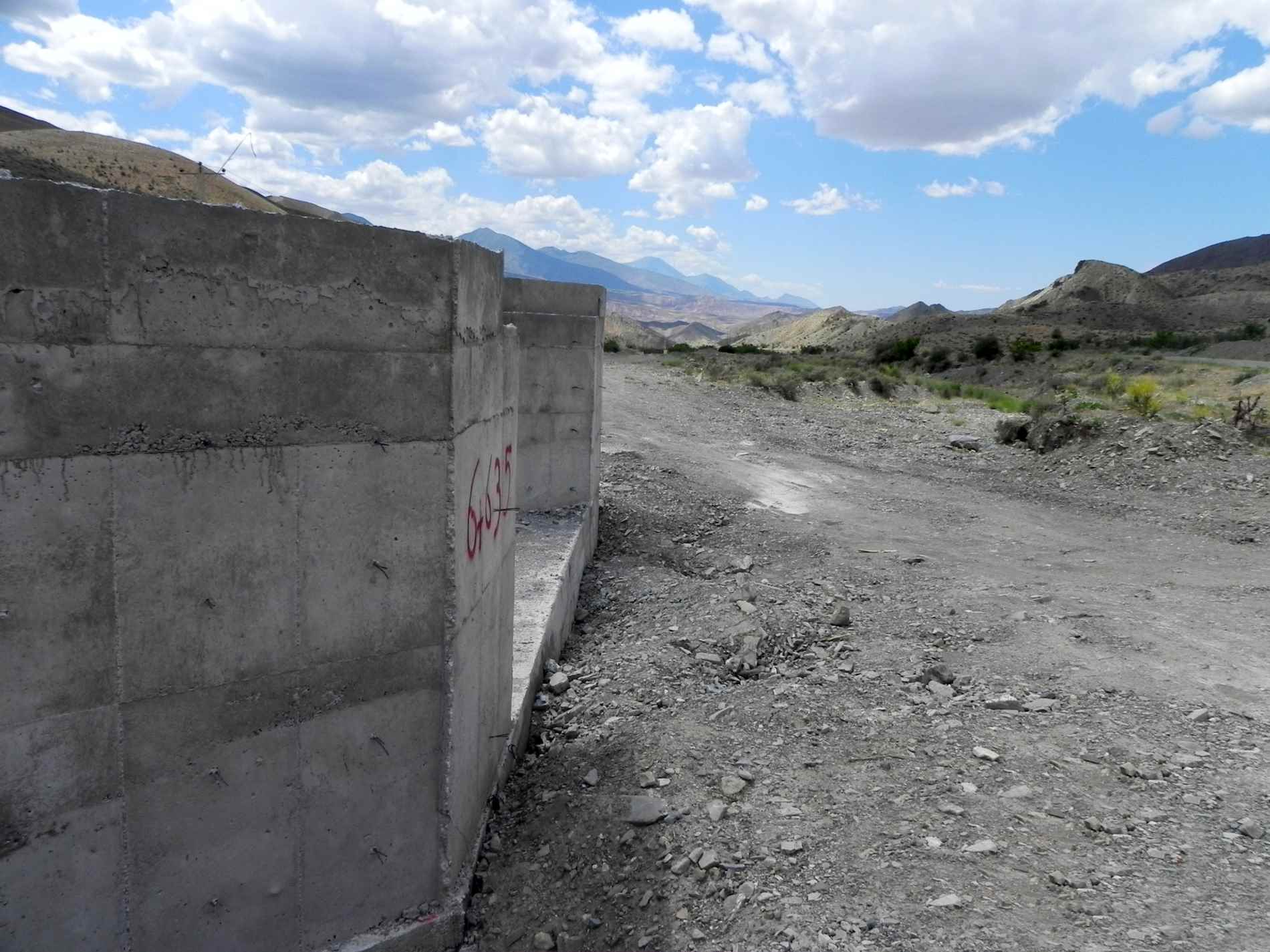 Construction of access road for water conveying system from Hajilarchai Dam to Songoon Lead complex