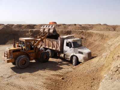 Earthworks and road construction of Makran Petrochemical complex in Chabahar city