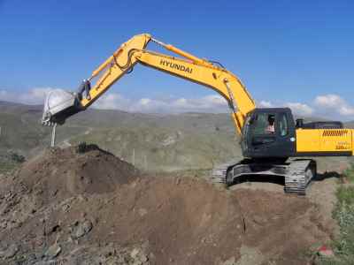 Construction of access road for water conveying system from Hajilarchai Dam to Songoon Lead complex