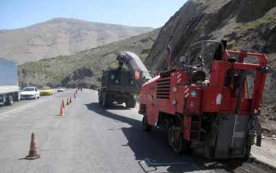 Patching & asphalt covering of  Haraz (First phase of Imamzadeh Hashem - Poloor)