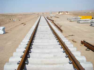Railway construction, turn table and signaling of Sangan railway station