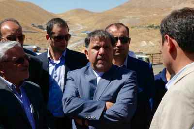 Site Visit of Minister of Roads & Urban Development from “Construction of Damavand West Ringway” Project on September 2016 