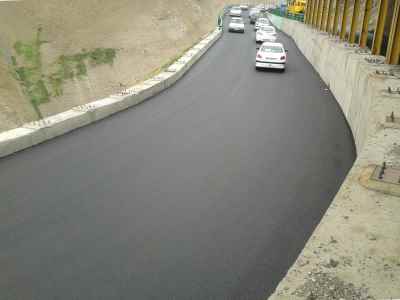 Warm mix Fiber Asphalt overlay in Karaj – Chalous road