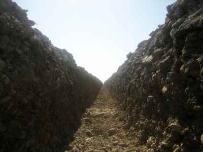 Construction of water conveying network from Shi Kalak reservoir dam