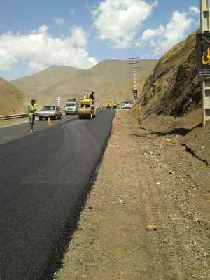 Warm mix Fiber Asphalt overlay in Karaj – Chalous road