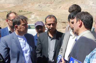 Site Visit of Minister of Roads & Urban Development from “Construction of Damavand West Ringway” Project on September 2016 