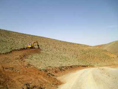 Construction of West ring road around Damavand city