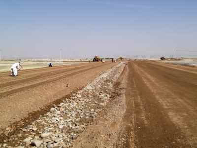 Earthworks and road construction of Makran Petrochemical complex in Chabahar city