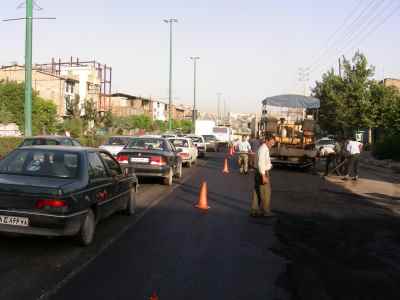 Patching & asphalt covering the routes in Roodehen Province shielding area