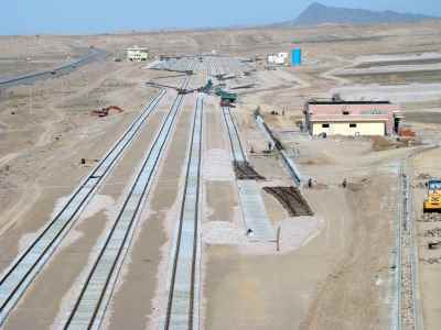 Railway construction, turn table and signaling of Sangan railway station