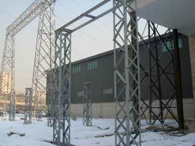 Construction of GIS electrical post in Tehran city