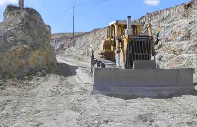 Construction of access road for water conveying system from Hajilarchai Dam to Songoon Lead complex