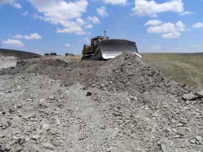 Construction of access road for water conveying system from Hajilarchai Dam to Songoon Lead complex