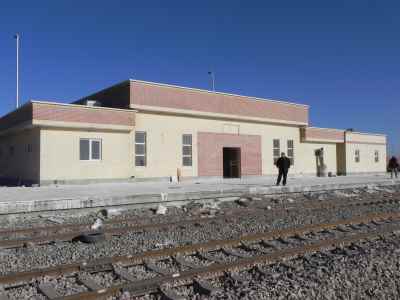 Railway construction, turn table and signaling of Sangan railway station