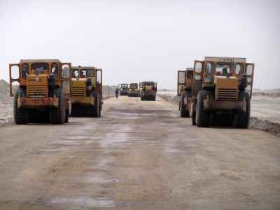 Earthworks and road construction of Makran Petrochemical complex in Chabahar city