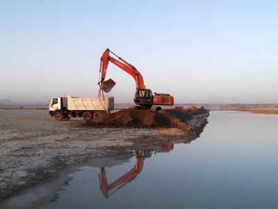 Earthworks and road construction of Makran Petrochemical complex in Chabahar city