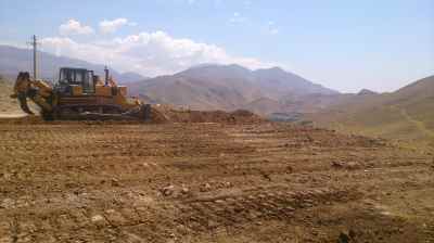 Construction of West ring road around Damavand city