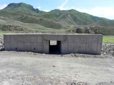 Construction of access road for water conveying system from Hajilarchai Dam to Songoon Lead complex