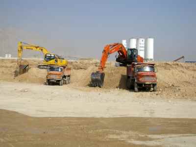 Earthworks, terracing and preparing of second phase of Asaluyeh petrochemical complex