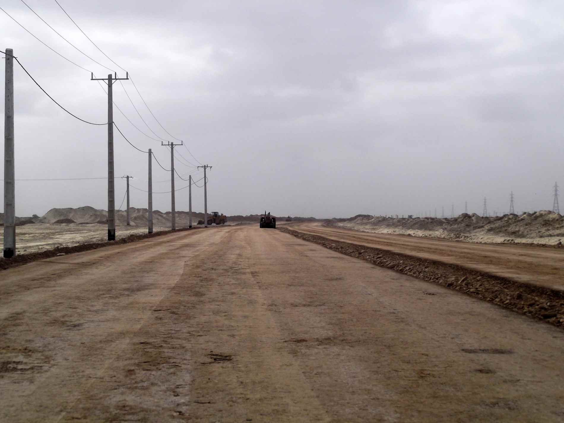 Earthworks and road construction of Makran Petrochemical complex in Chabahar city