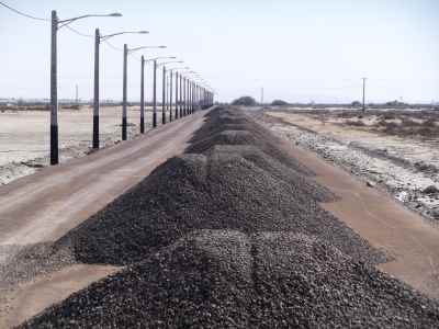 Earthworks and road construction of Makran Petrochemical complex in Chabahar city