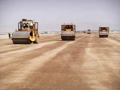 Earthworks and road construction of Makran Petrochemical complex in Chabahar city