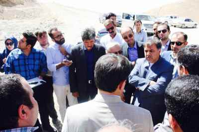 Site Visit of Minister of Roads & Urban Development from “Construction of Damavand West Ringway” Project on September 2016 