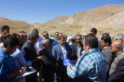 Site Visit of Minister of Roads & Urban Development from “Construction of Damavand West Ringway” Project on September 2016 