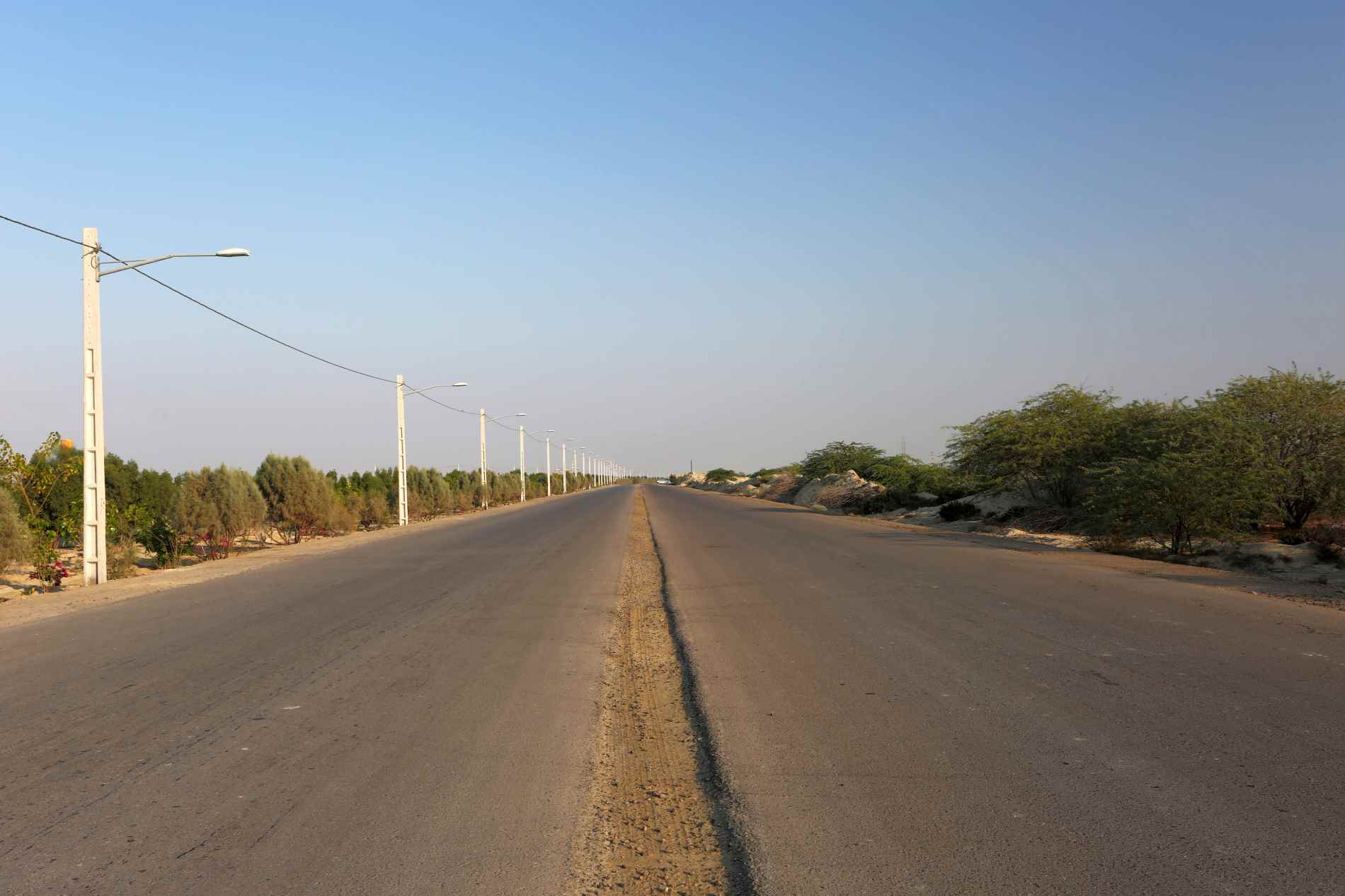 Earthworks and road construction of Makran Petrochemical complex in Chabahar city