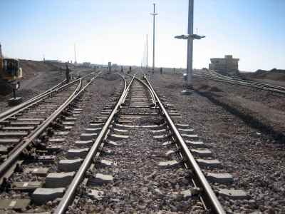 Railway construction, turn table and signaling of Sangan railway station