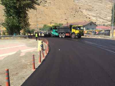 Warm mix Fiber Asphalt overlay in Karaj – Chalous road